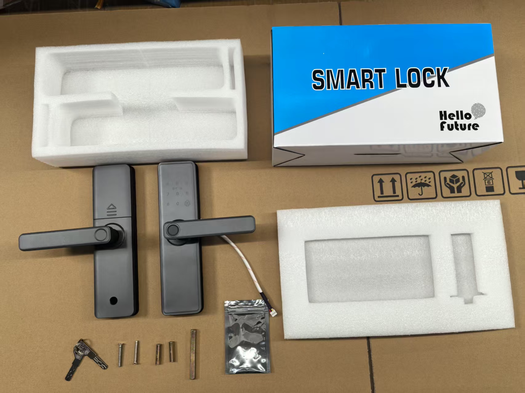HH-F18 Fingerprint Keypad Digital Door Lock - Image 4