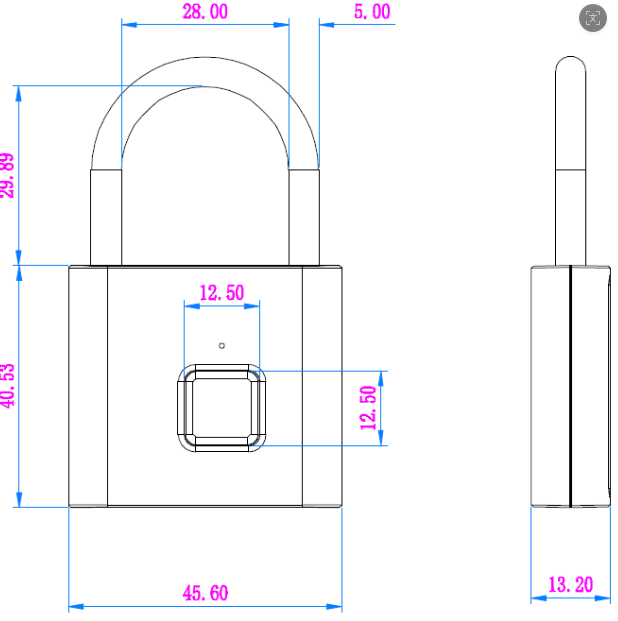 HH-YPSY22 Smart Fingerprint Padlock - Image 5
