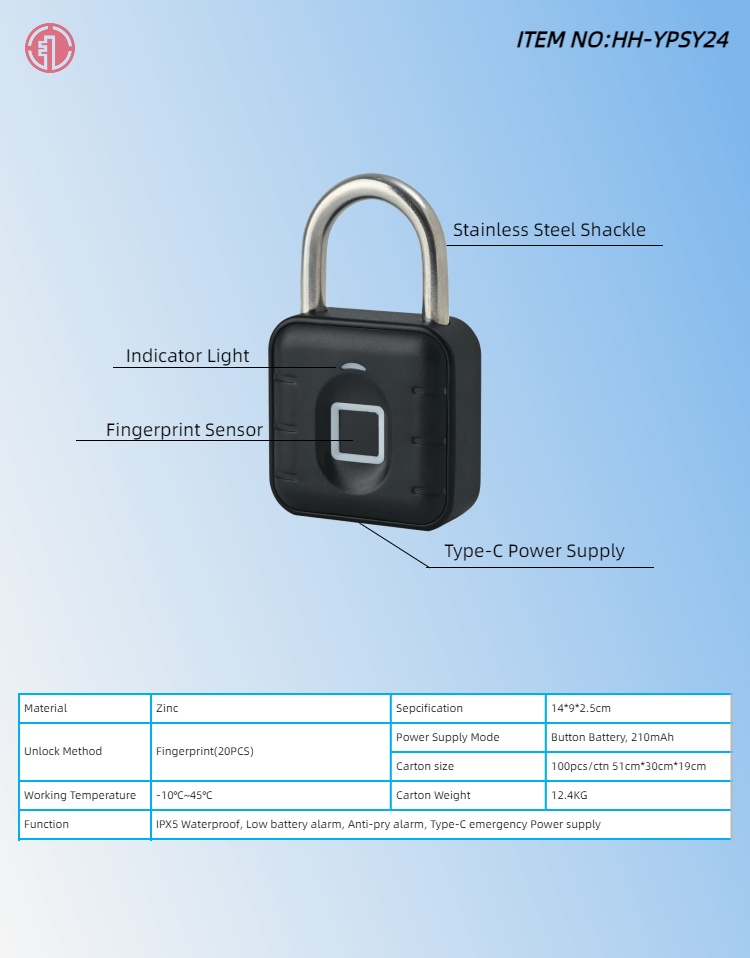 HH-YPSY23 & YPSY24 Smart Padlocks - Image 5