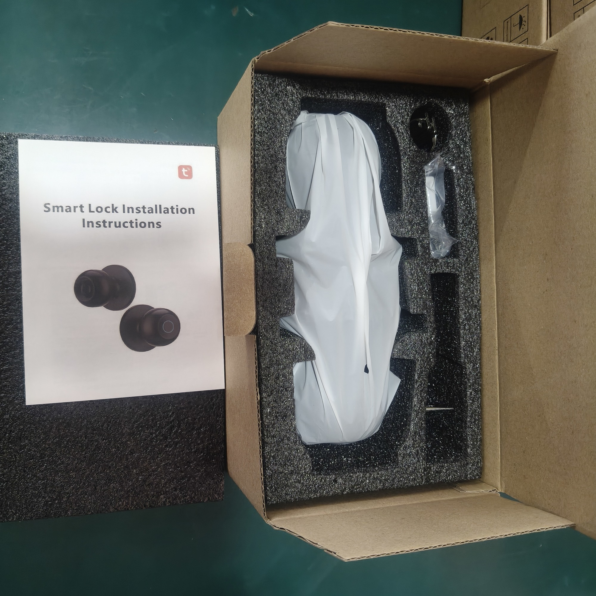 HH-CL02 Fingerprint Tuya Cylindrical Smart Door Lock - Image 15