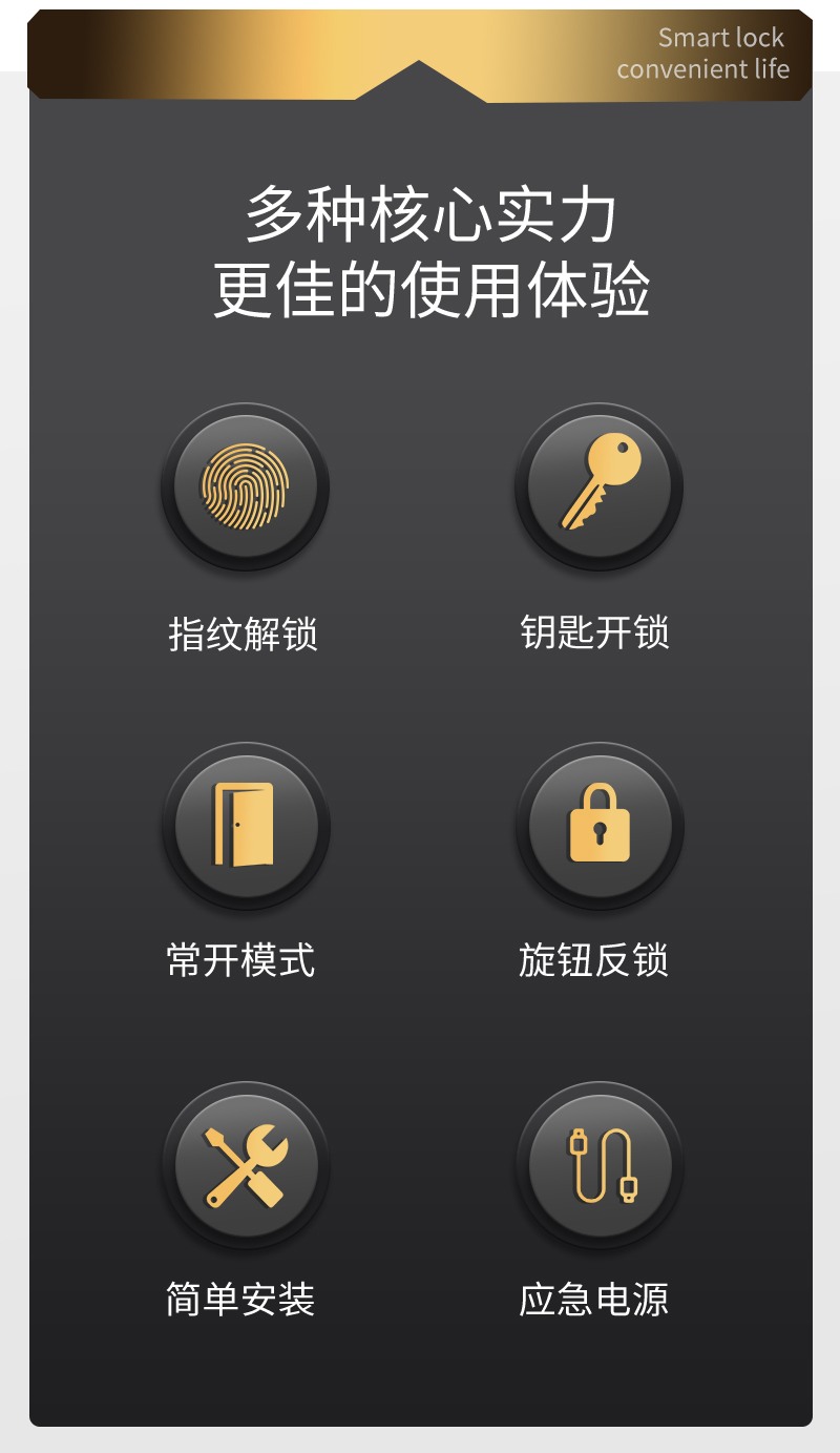 HH-CL02 Fingerprint Tuya Cylindrical Smart Door Lock - Image 19