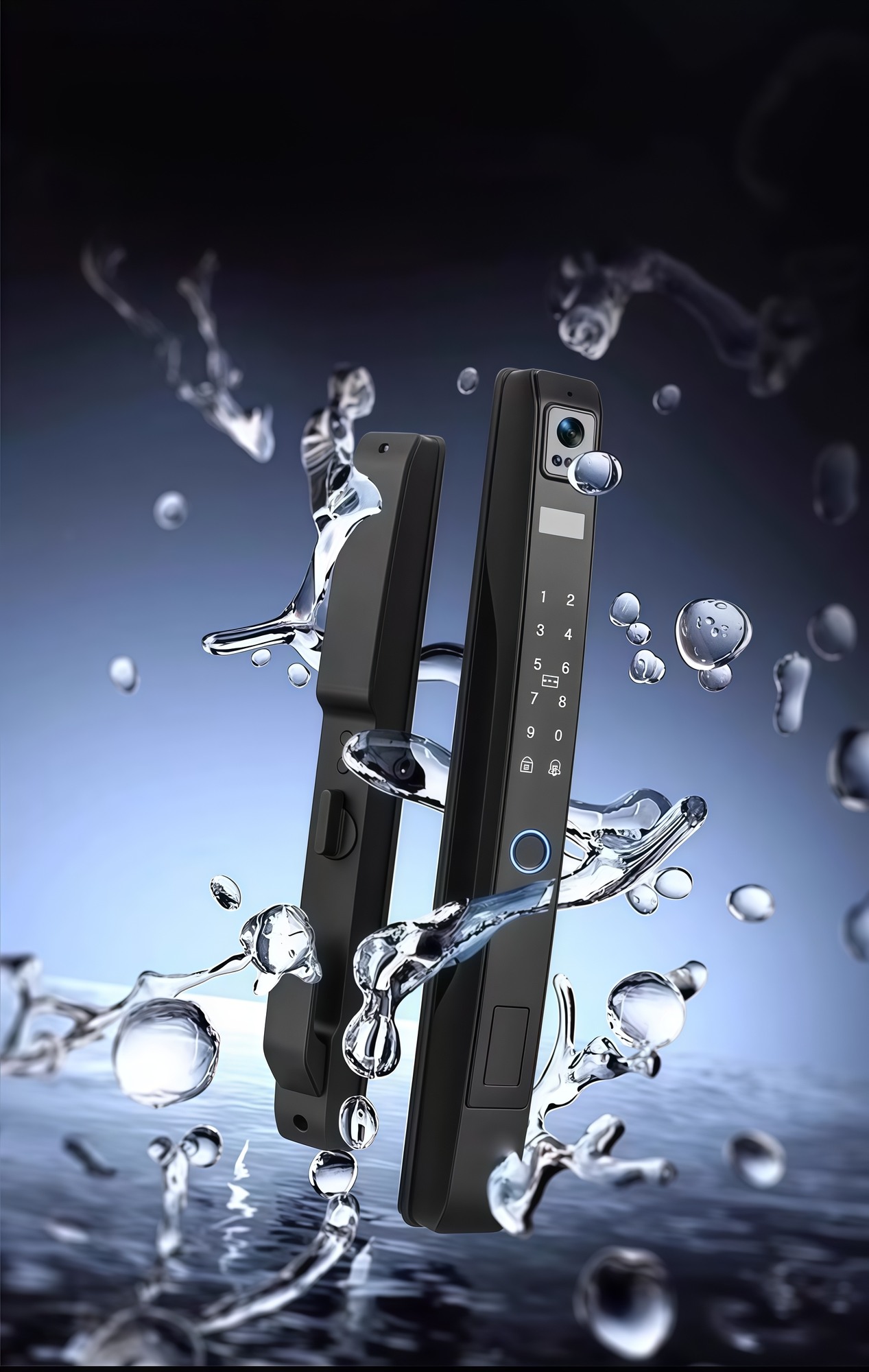 HH-D2 Face Recognition Aluminum Door Smart Lock - Image 5