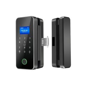 HH-A16 Tuya Fingerprint Glass Door Smart Lock
