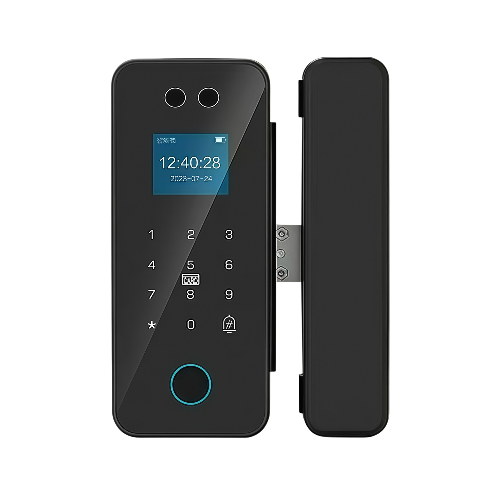 HH-A17 Face Recognition Glass Door Smart Lock with Palm Vein