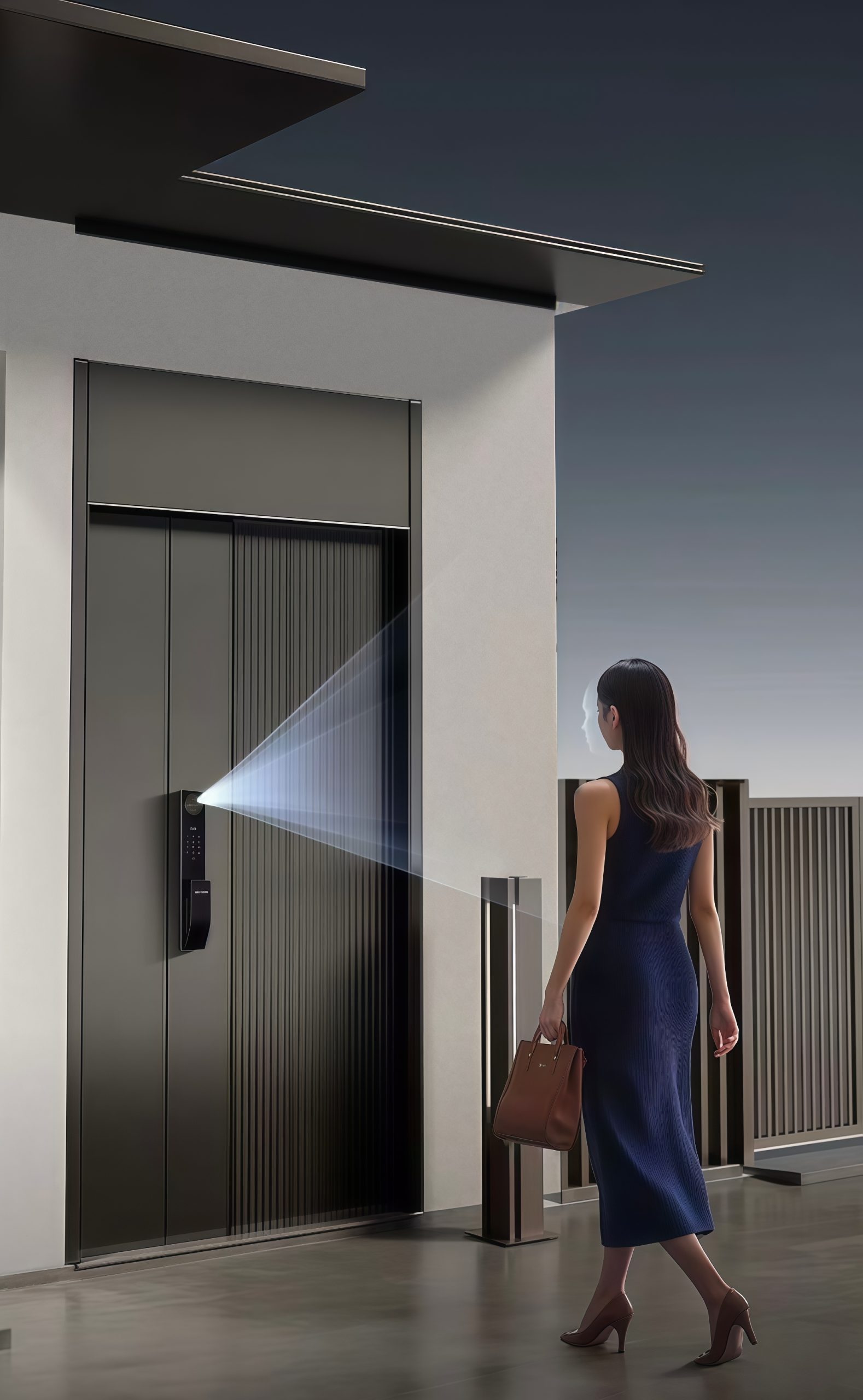 HH-D15-C6 Fully Automatic Face Recognition Smart Door Lock - Image 3