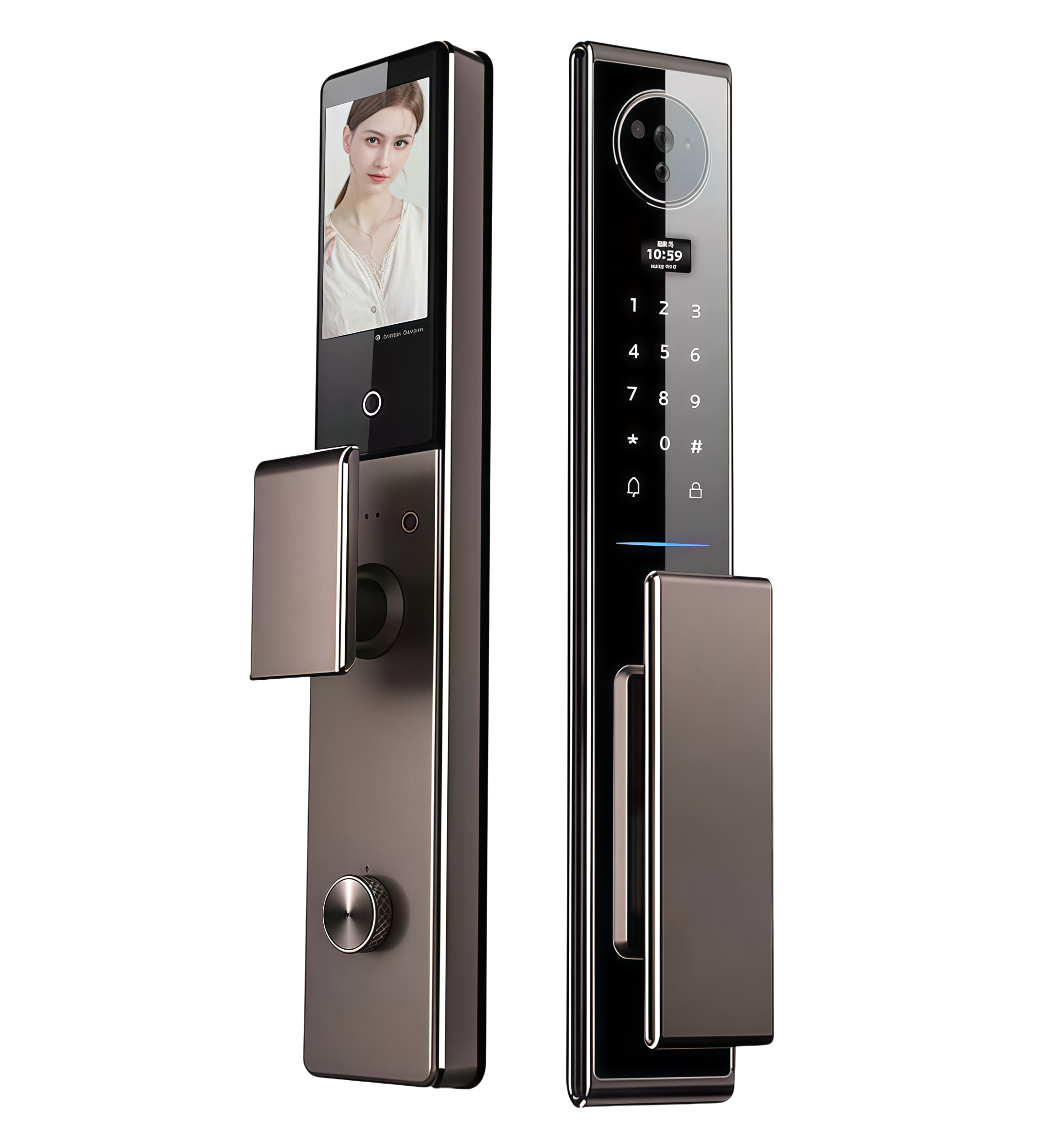 HH-D18-C6 Fully Automatic Face Recognition Smart Door Lock - Image 3