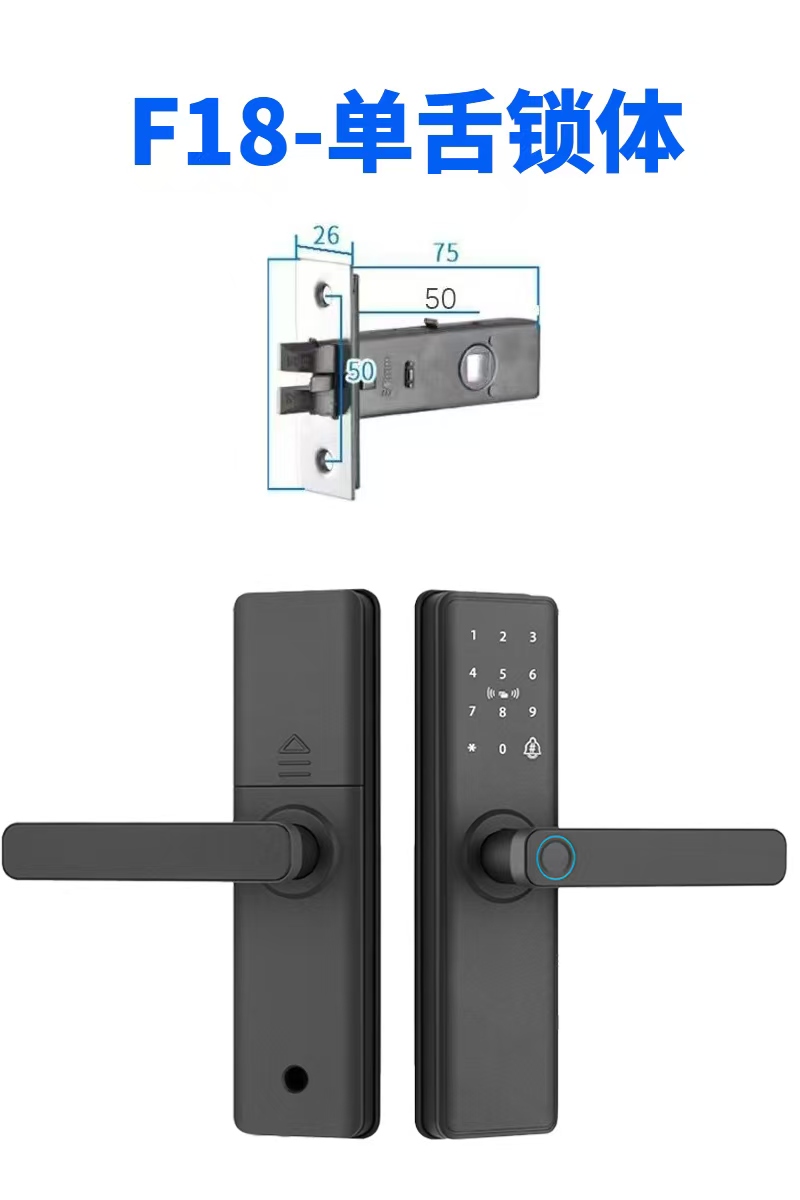 HH-F18 Fingerprint Digital Door Lock - Image 4