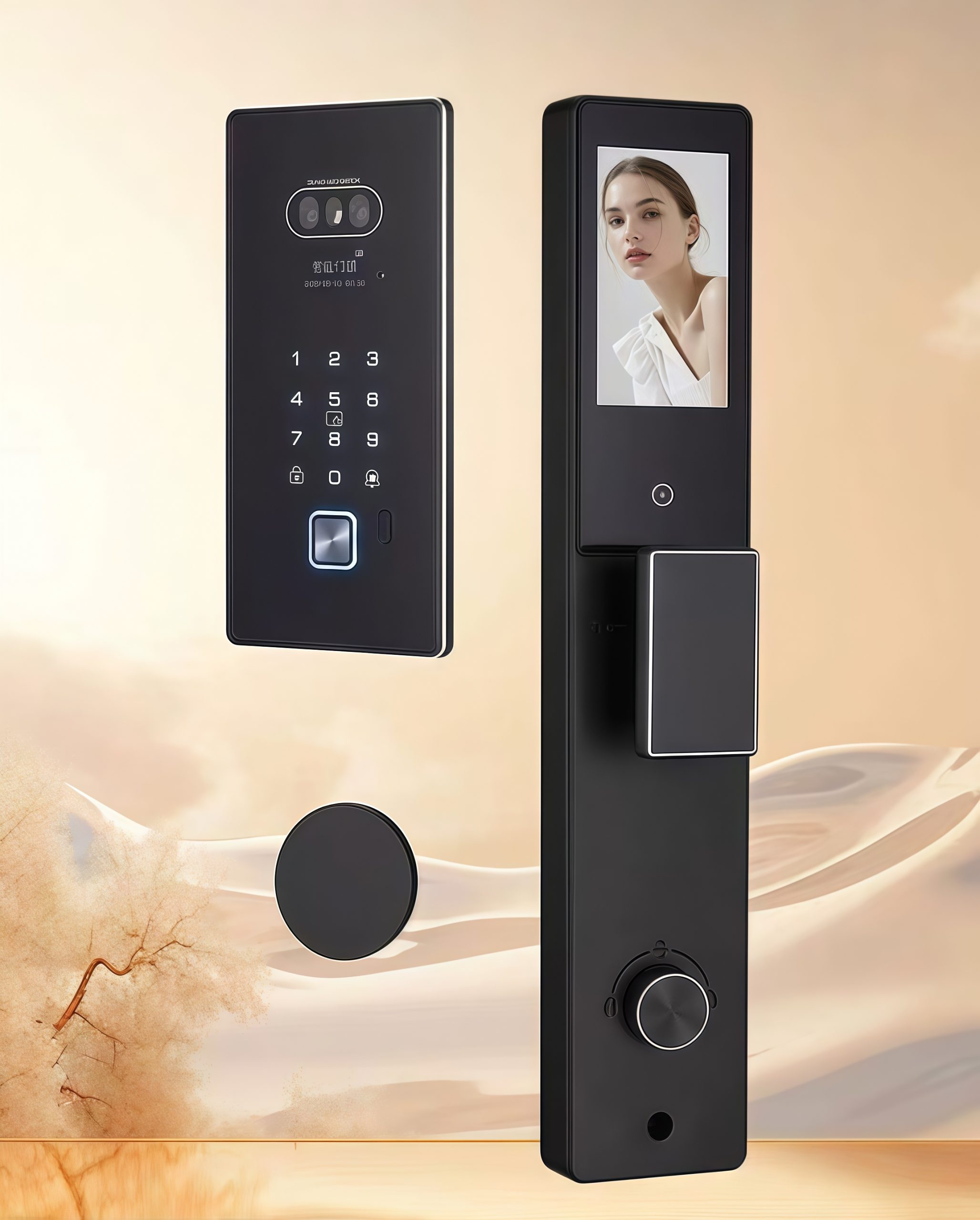 HH-IP8 Fully Automatic Face Recognition Smart Door Lock - Image 3