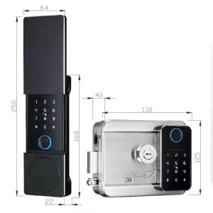 HH-N6 Face Recognition Palm Vein Smart Rim Lock