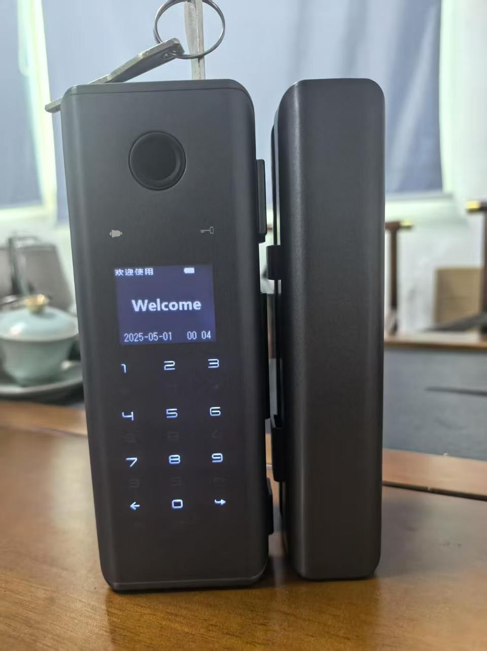 HH-TB2 Tuya WiFi Aluminum Glass Door Smart Lock