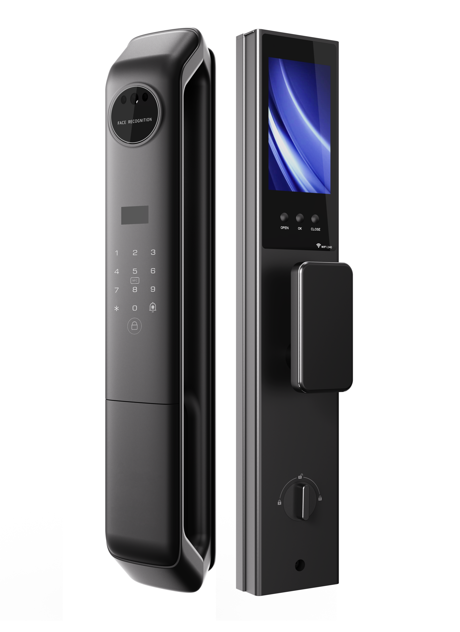 HH-X16 Fully Automatic Face Recognition Smart Door Lock - Image 2