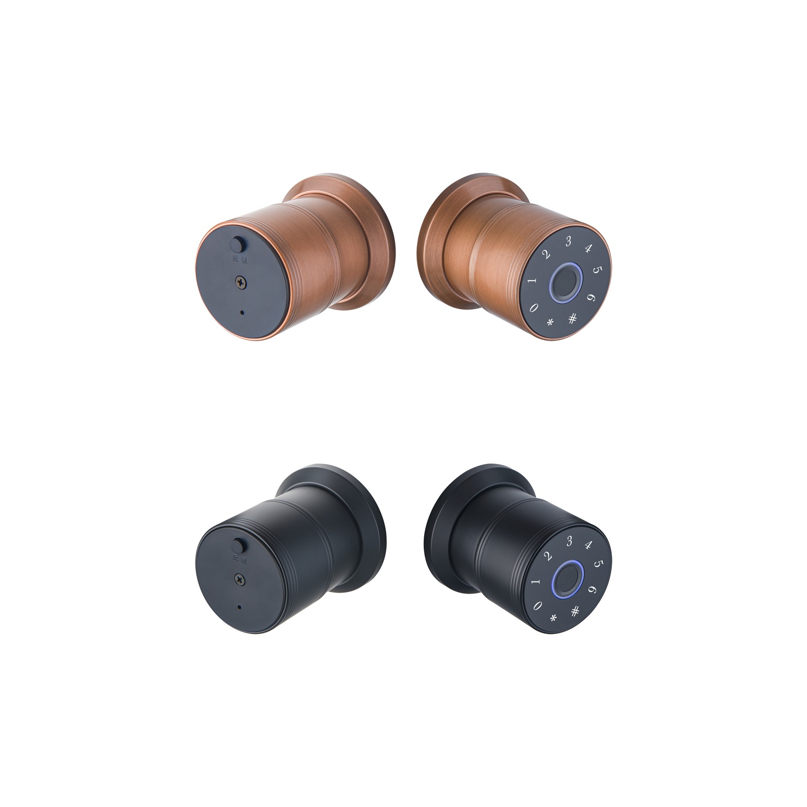 HH-8806 Fingerprint Cylindrical Smart Door Lock