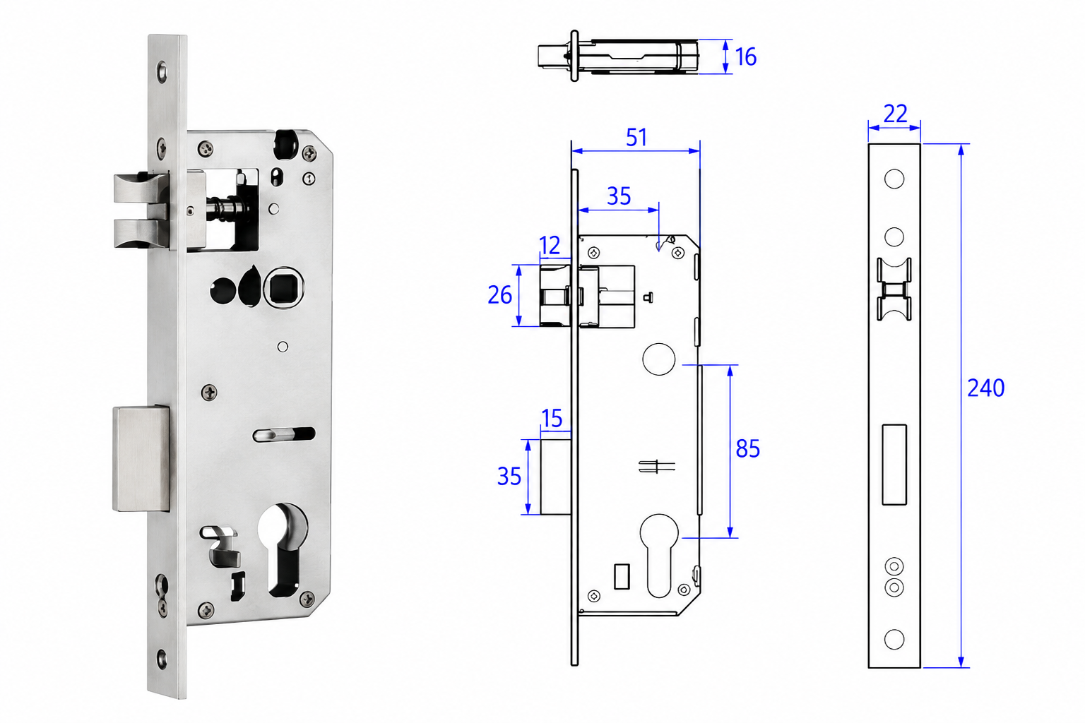 3585 lock body