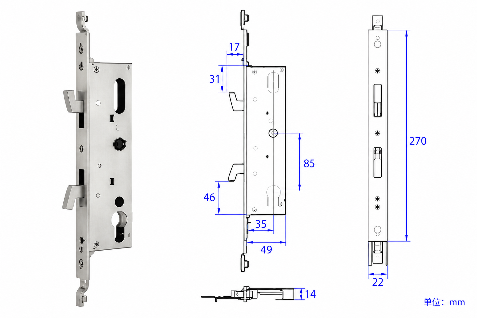 3585 lock body