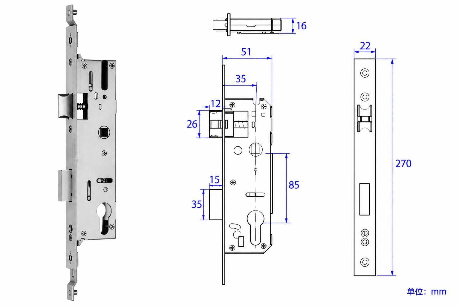 3585 lock body