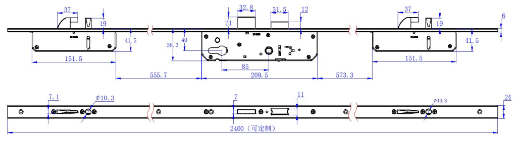 4085 lock body