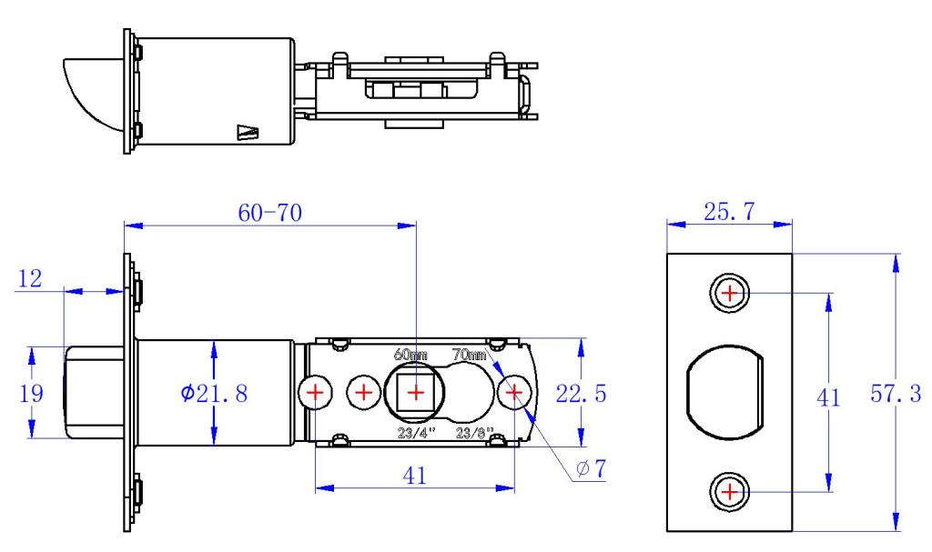 6070 lock body