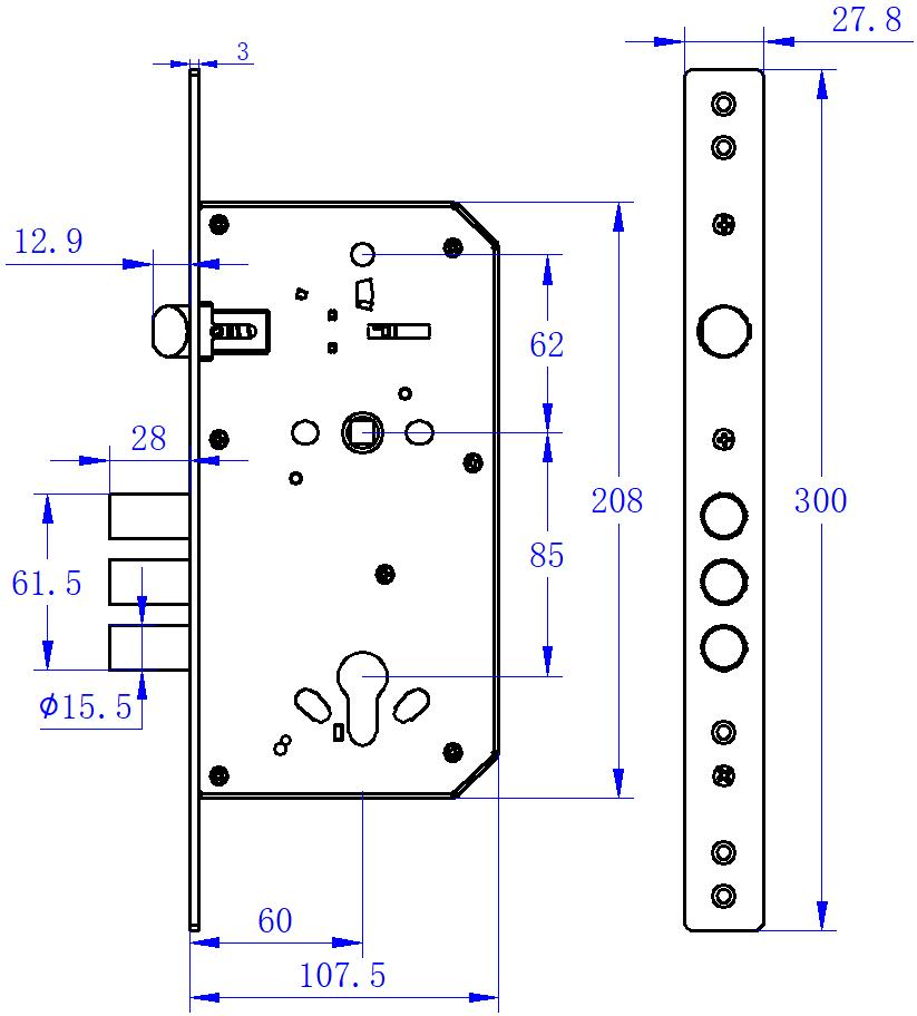 6085 lock body