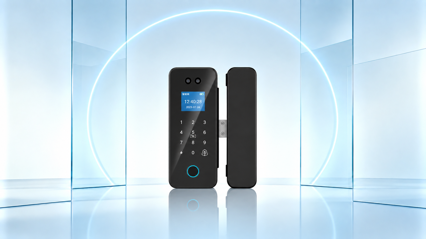 HUAHE glass door smart lock series